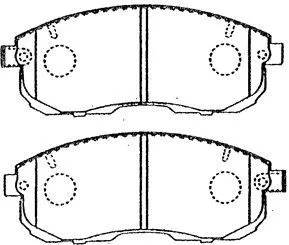 Brake Pad Set, disc brake (B1N039)