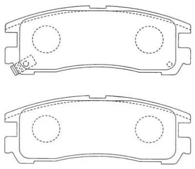 Brake Pad Set, disc brake (ASN-185)