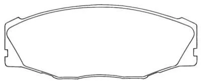 Brake Pad Set, disc brake (ASN-208)