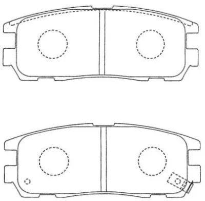 Brake Pad Set, disc brake (ASN-149)