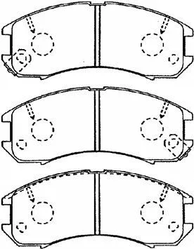 Brake Pad Set, disc brake (E1N035)