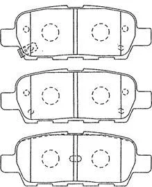 Brake Pad Set, disc brake (B2N064)