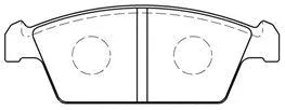 Brake Pad Set, disc brake (H1N005)
