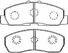 Brake Pad Set, disc brake (F1N005)