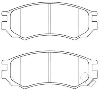 Brake Pad Set, disc brake (ASN-2033)