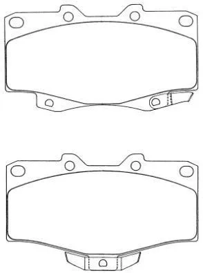 Brake Pad Set, disc brake (ASN-199)
