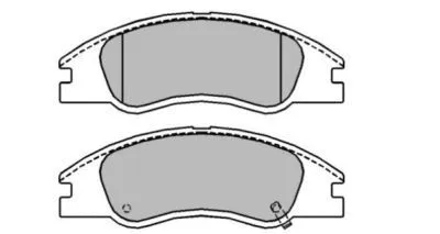 Brake Pad Set, disc brake (ASN-2237)