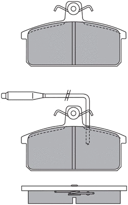 Brake Pad Set, disc brake (ASN-2098)