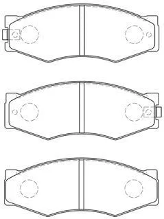 Brake Pad Set, disc brake (B1N004)