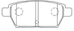Brake Pad Set, disc brake (E2N067)