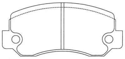 Brake Pad Set, disc brake (ASN-2001)