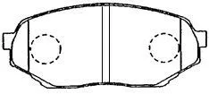 Brake Pad Set, disc brake (D1N019)
