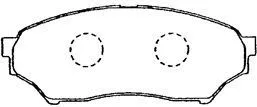 Brake Pad Set, disc brake (D1N021)