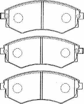 Brake Pad Set, disc brake (B1N021)
