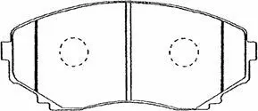 Brake Pad Set, disc brake (BPMZ-1911)