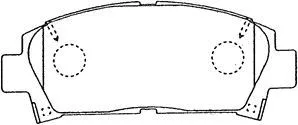 Brake Pad Set, disc brake (A1N053)