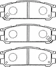 Brake Pad Set, disc brake (F2N012)