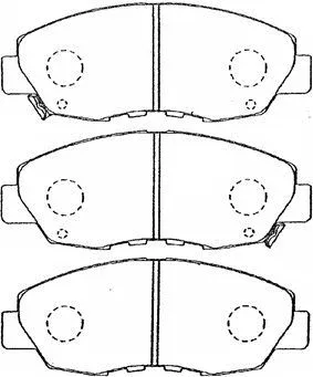 Brake Pad Set, disc brake (C1N034)