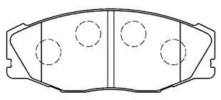 Brake Pad Set, disc brake (A1N019)