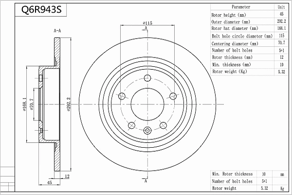 Brake Disc (Q6R943S)