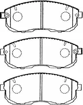Brake Pad Set, disc brake (B1N019)