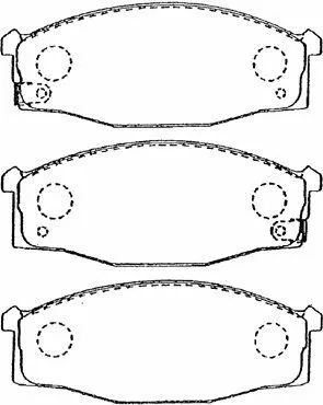 Brake Pad Set, disc brake (B1N031)