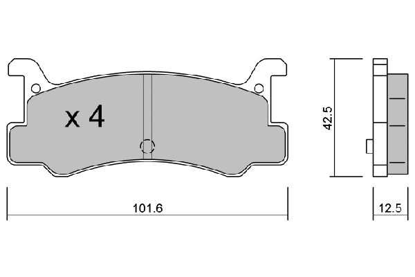 Brake Pad Set, disc brake (BPMZ-2002)