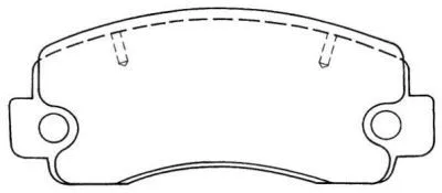 Brake Pad Set, disc brake (ASN-26A)
