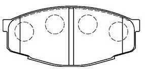 Brake Pad Set, disc brake (A1N016)