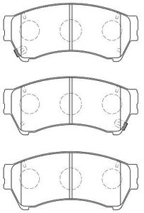 Brake Pad Set, disc brake (E1N071)