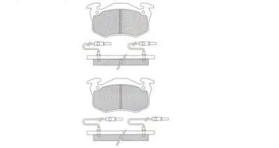 Brake Pad Set, disc brake (ASN-2295)