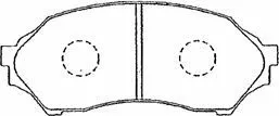 Brake Pad Set, disc brake (E1N003)