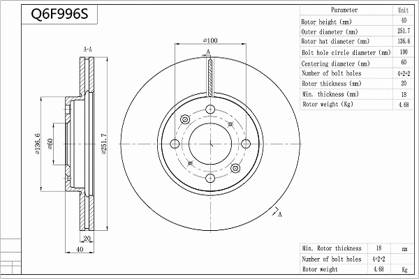 Brake Disc (Q6F996S)