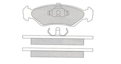 Brake Pad Set, disc brake (ASN-2267)