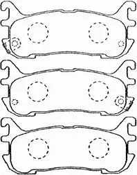 Brake Pad Set, disc brake (E2N030)
