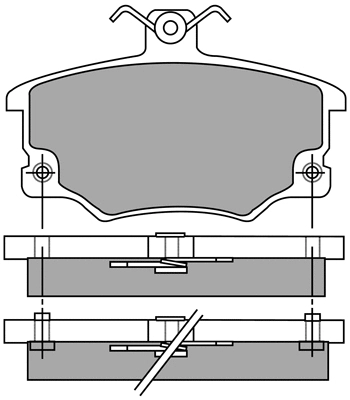 Brake Pad Set, disc brake (ASN-2187)