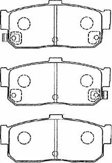 Brake Pad Set, disc brake (B2N022)