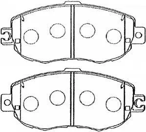 Brake Pad Set, disc brake (A1N055)