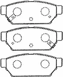 Brake Pad Set, disc brake (D2N040)
