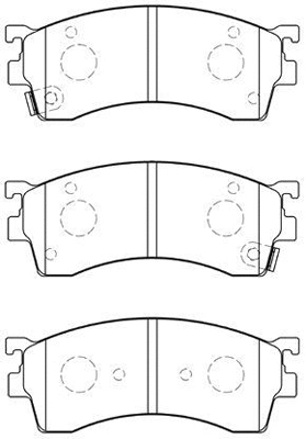 Brake Pad Set, disc brake (E1N026)