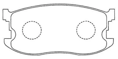 Brake Pad Set, disc brake (ASN-174)