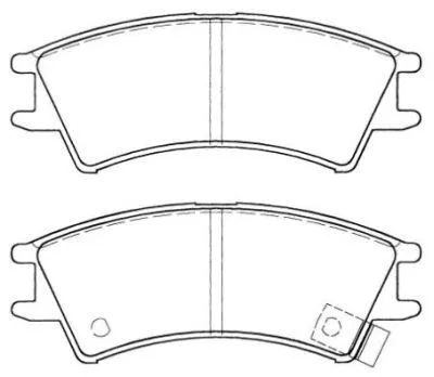 Brake Pad Set, disc brake (ASN-2038)