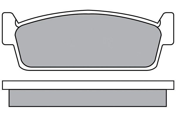 Brake Pad Set, disc brake (ASN-2122)