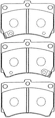 Brake Pad Set, disc brake (E1N014)