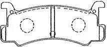 Brake Pad Set, disc brake (E2N032)