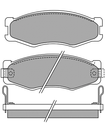 Brake Pad Set, disc brake (ASN-2076)
