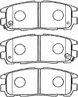 Brake Pad Set, disc brake (J2N009)