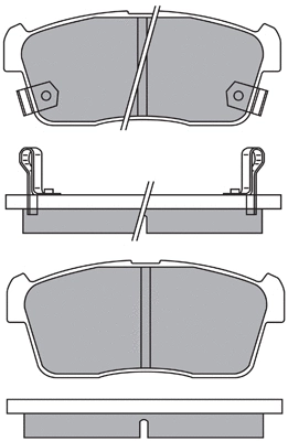 Brake Pad Set, disc brake (ASN-2155)
