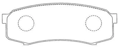 Brake Pad Set, disc brake (ASN-147)