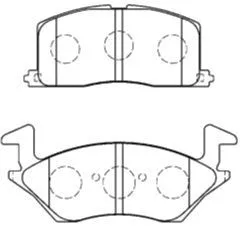 Brake Pad Set, disc brake (A1N043)